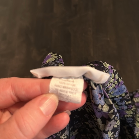 La Chemise Blue Floral Midi Skirt Size 24 - Picture 5 of 8